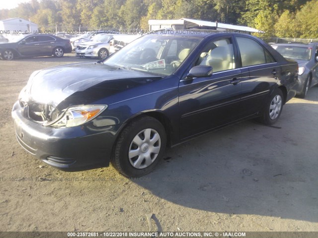 4T1BE32K62U513917 - 2002 TOYOTA CAMRY LE/XLE/SE 蓝色 照片 2