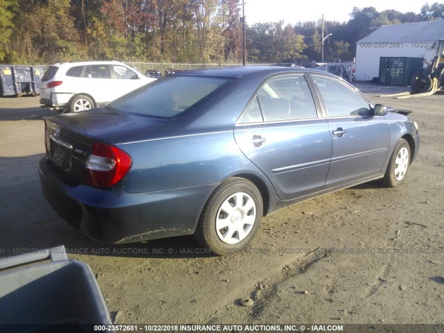 4T1BE32K62U513917 - 2002 TOYOTA CAMRY LE/XLE/SE 蓝色 照片 4