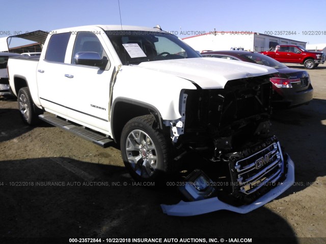 3GTU2NEC4JG214515 - 2018 GMC SIERRA K1500 SLT WHITE photo 1