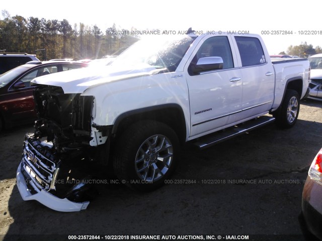 3GTU2NEC4JG214515 - 2018 GMC SIERRA K1500 SLT WHITE photo 2