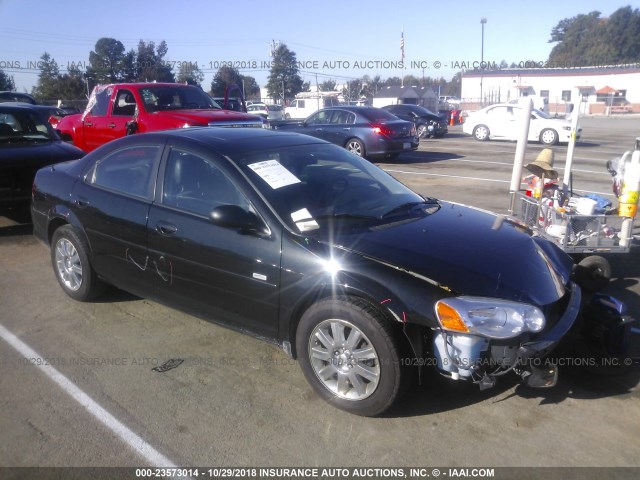 1C3EL56R76N231459 - 2006 CHRYSLER SEBRING TOURING BLACK photo 1