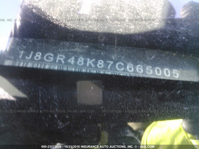 1J8GR48K87C665005 - 2007 JEEP GRAND CHEROKEE LAREDO/COLUMBIA/FREEDOM 灰色 照片 9