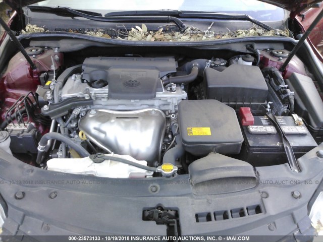 4T1BF1FK9FU894874 - 2015 TOYOTA CAMRY LE/XLE/SE/XSE 栗色 照片 10