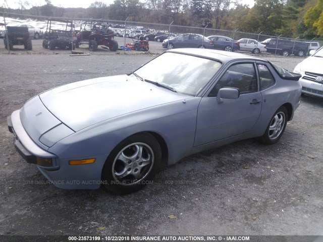 WP0AA0948EN454983 - 1984 PORSCHE 944 GRAY photo 2