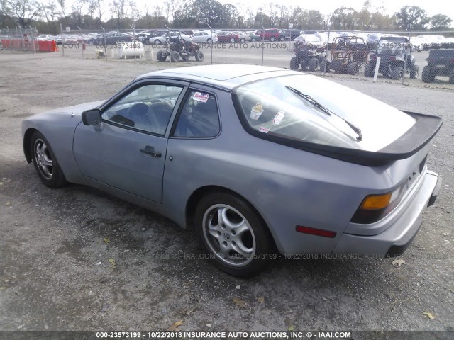 WP0AA0948EN454983 - 1984 PORSCHE 944 GRAY photo 3