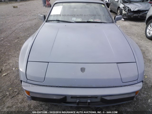 WP0AA0948EN454983 - 1984 PORSCHE 944 GRAY photo 6