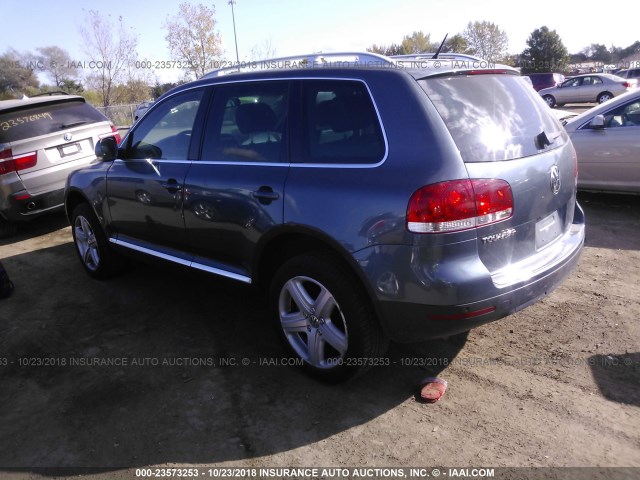 WVGZE77L47D008540 - 2007 VOLKSWAGEN TOUAREG V6 BLUE photo 3