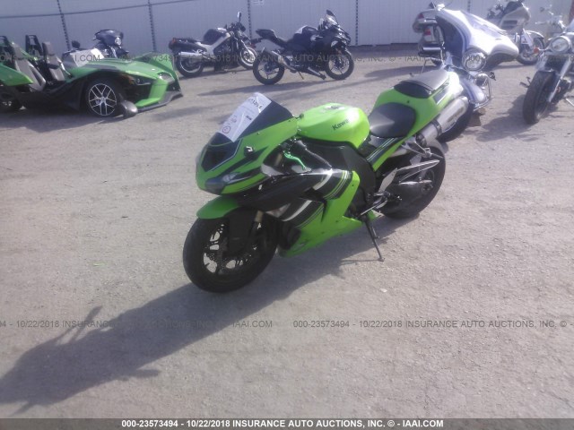 JKAZXCD107A020903 - 2007 KAWASAKI ZX1000 D GREEN photo 2