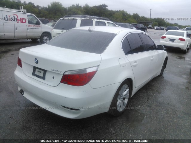 WBANB33534B113487 - 2004 BMW 545 I WHITE photo 4