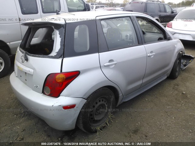 JTKKT624X50085660 - 2005 TOYOTA SCION XA SILVER photo 4