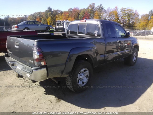 5TFUX4EN3CX013779 - 2012 TOYOTA TACOMA ACCESS CAB Մոխրագույն լուսանկար 4