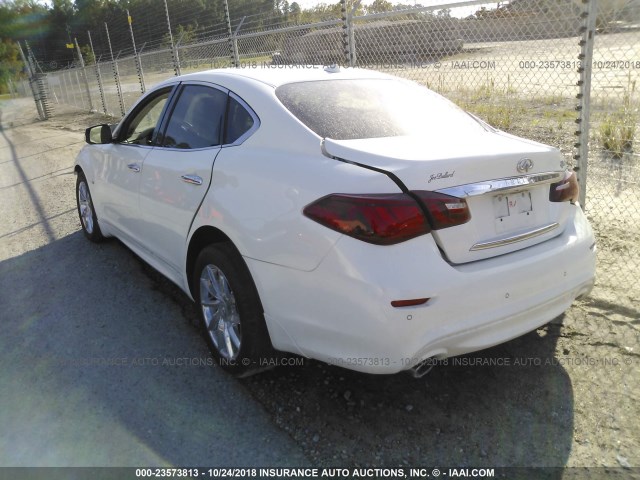 JN1BY1AP1FM540061 - 2015 INFINITI Q70 3.7 WHITE photo 3