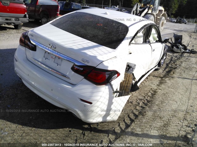 JN1BY1AP1FM540061 - 2015 INFINITI Q70 3.7 WHITE photo 4