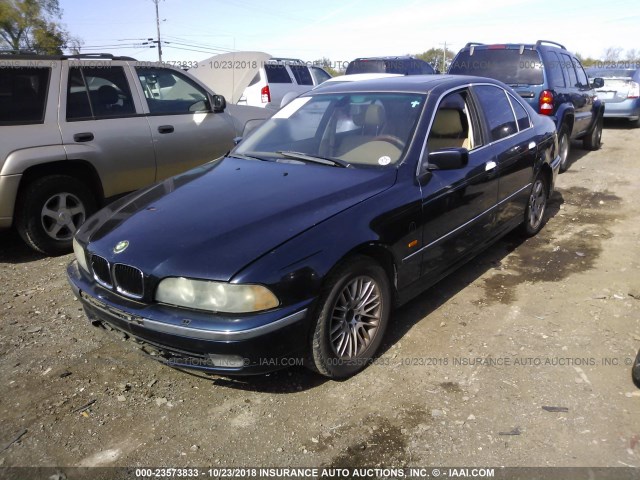 WBADM6343YGU20830 - 2000 BMW 528 I AUTOMATIC BLUE photo 2