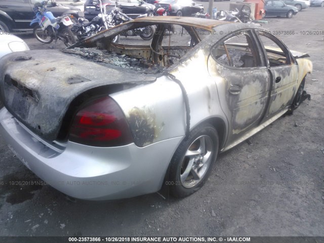 2G2WR524241301834 - 2004 PONTIAC GRAND PRIX GTP ვერცხლისფერი ფოტო 4