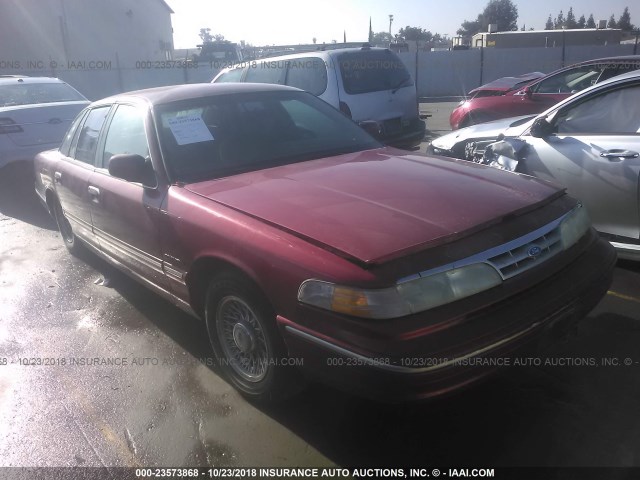 2FALP74W4SX160392 - 1995 FORD CROWN VICTORIA LX RED photo 1