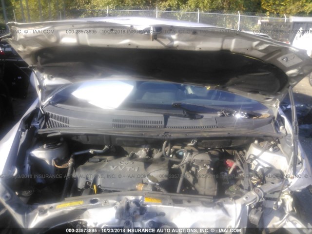 JTKKT624340061019 - 2004 TOYOTA SCION XA ვერცხლისფერი ფოტო 10