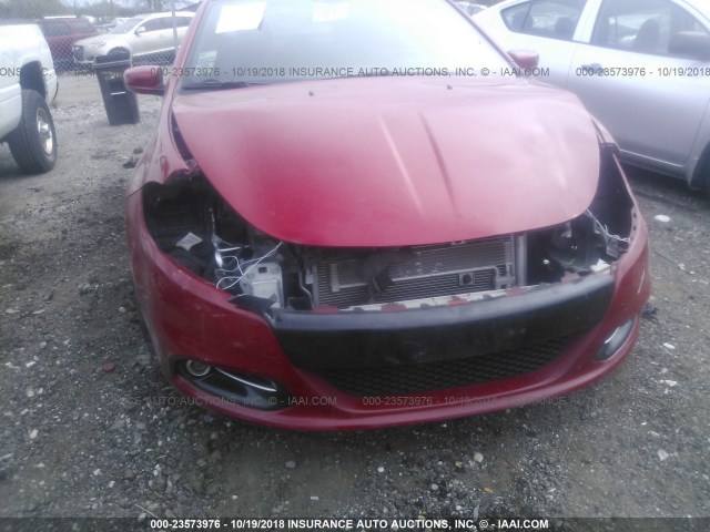 1C3CDFEB4ED670170 - 2014 DODGE DART GT RED photo 6