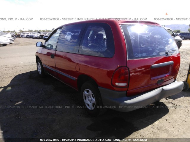 2B4FP25B9YR781336 - 2000 DODGE CARAVAN RED photo 3