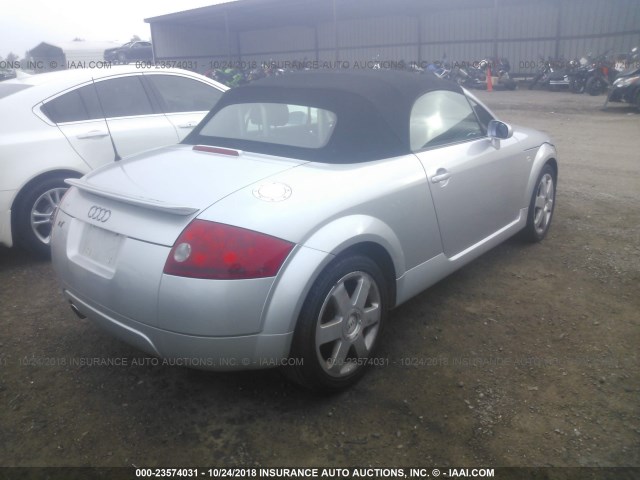 TRUTX28N811039165 - 2001 AUDI TT SILVER photo 4