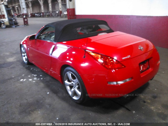 JN1BZ36A08M850301 - 2008 NISSAN 350Z ROADSTER RED photo 3