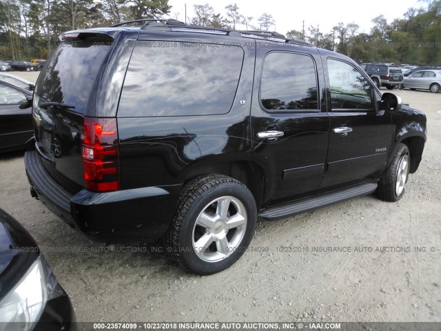 1GNSKBE04DR134350 - 2013 CHEVROLET TAHOE K1500 LT BLACK photo 4