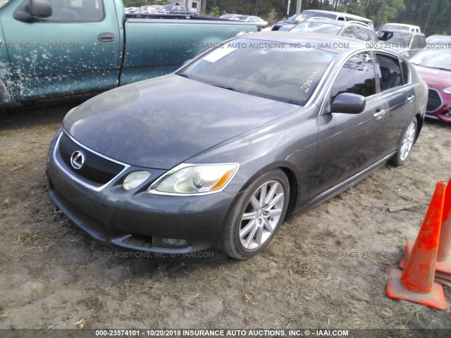 JTHBH96SX65022550 - 2006 LEXUS GS GENERATION 200 300 GRAY photo 2