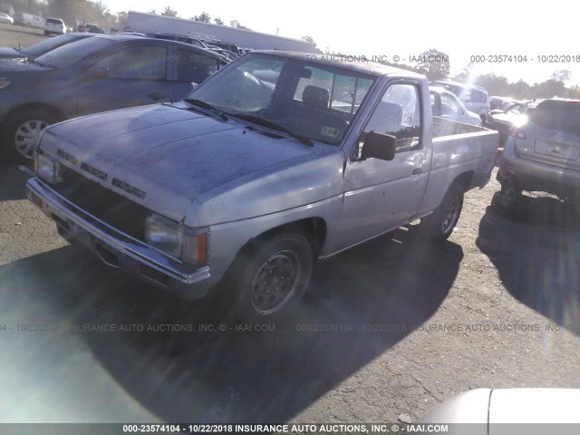 1N6ND11S9KC411587 - 1989 NISSAN D21 SHORT BED GRAY photo 2