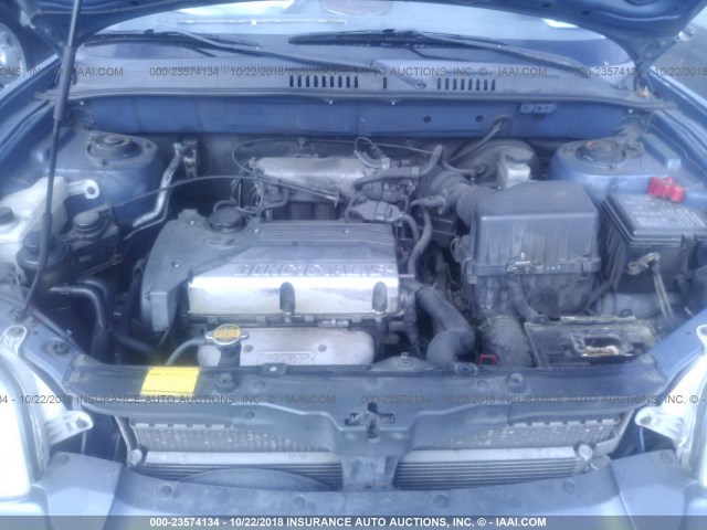 KM8SB82B01U026930 - 2001 HYUNDAI SANTA FE BLUE photo 10