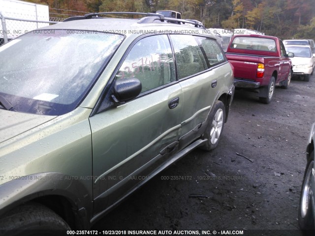 4S4BP61C967341649 - 2006 SUBARU LEGACY OUTBACK 2.5I GREEN photo 6