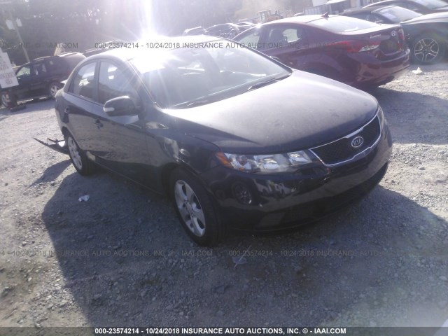 KNAFU4A21A5110790 - 2010 KIA FORTE EX BLACK photo 1