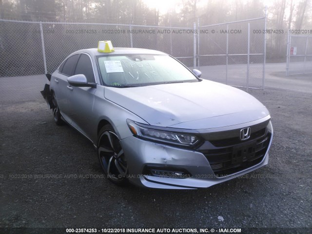 1HGCV2F37JA038608 - 2018 HONDA ACCORD CE/LE/S GRAY photo 1