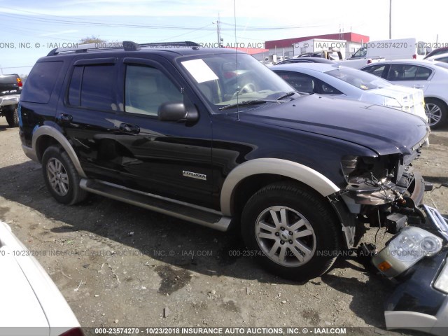 1FMEU64E17UA59639 - 2007 FORD EXPLORER EDDIE BAUER BLACK photo 1