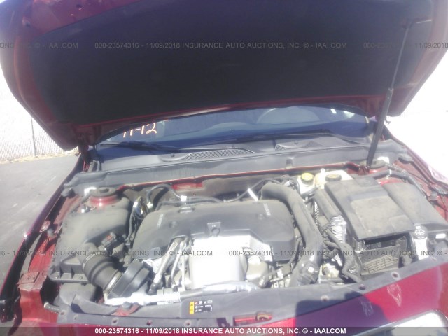 1G11J5SX0DF254926 - 2013 CHEVROLET MALIBU LTZ 红色 照片 10