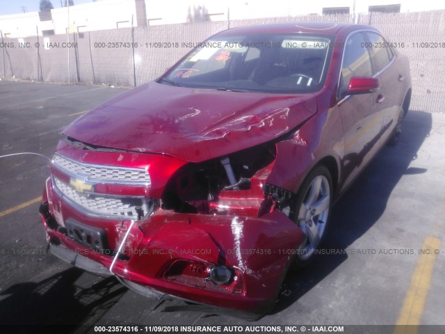 1G11J5SX0DF254926 - 2013 CHEVROLET MALIBU LTZ 红色 照片 2