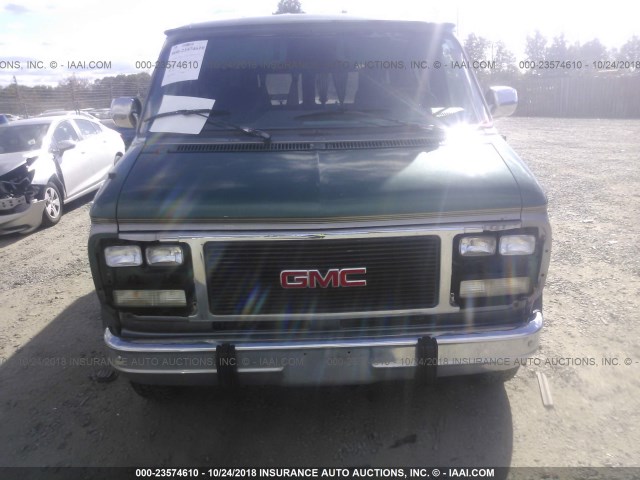 1GDEG25K0PF513081 - 1993 GMC RALLY WAGON / VAN G2500 GREEN photo 6