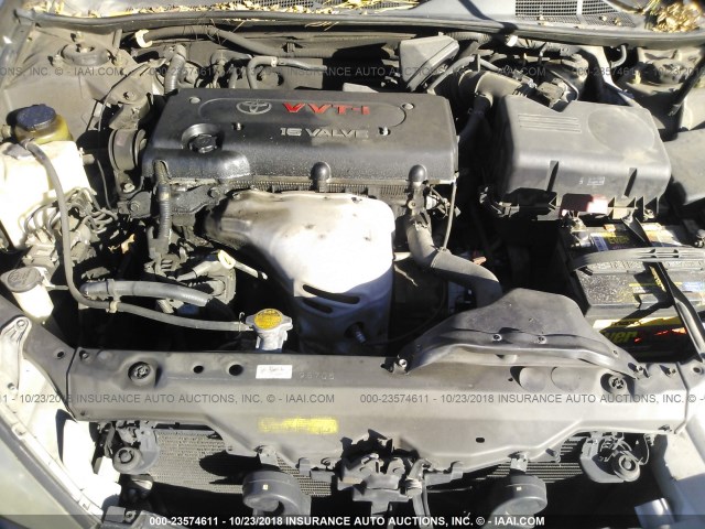 4T1BE32K74U822928 - 2004 TOYOTA CAMRY LE/XLE/SE GRAY photo 10