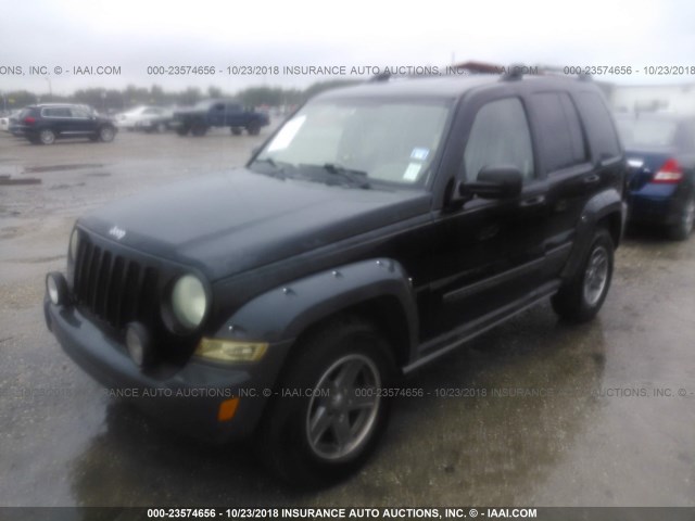 1J4GK38K05W560017 - 2005 JEEP LIBERTY RENEGADE BLACK photo 6