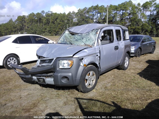 5J6YH28534L034679 - 2004 HONDA ELEMENT EX SILVER photo 2