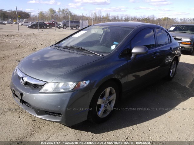 19XFA1F67BE012634 - 2011 HONDA CIVIC LX-S GRAY photo 2