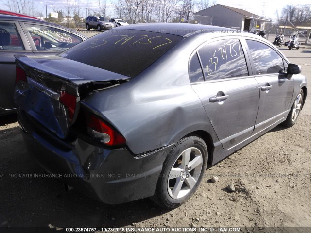 19XFA1F67BE012634 - 2011 HONDA CIVIC LX-S GRAY photo 4