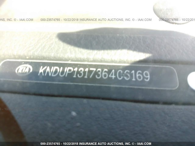 KNDUP131736406169 - 2003 KIA SEDONA EX/LX WHITE photo 9