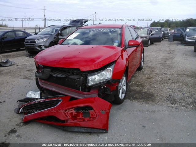 1G1PE5SB0F7170427 - 2015 CHEVROLET CRUZE LT 红色 照片 2