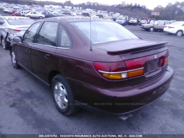 1G8JW52R4YY633099 - 2000 SATURN LS2 BURGUNDY photo 3