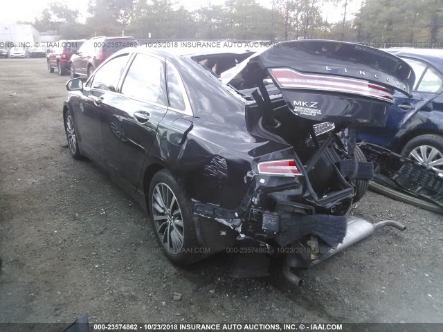 3LN6L5LU4HR635372 - 2017 LINCOLN MKZ HYBRID SELECT BLACK photo 3