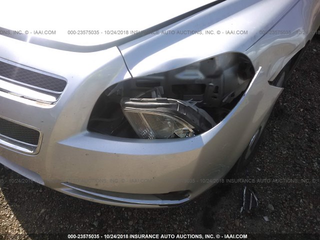 1G1ZH57B69F164036 - 2009 CHEVROLET MALIBU 1LT SILVER photo 6