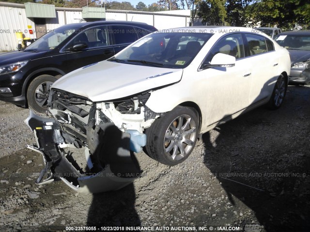 1G4GE5GD3BF141128 - 2011 BUICK LACROSSE CXS WHITE photo 2