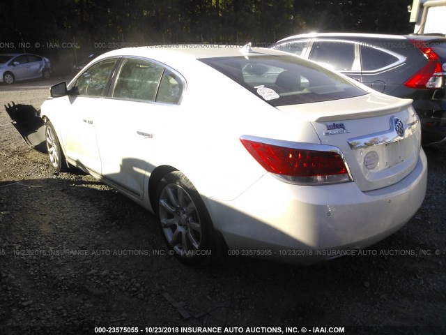 1G4GE5GD3BF141128 - 2011 BUICK LACROSSE CXS WHITE photo 3