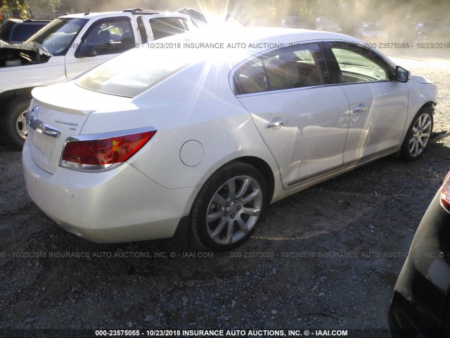 1G4GE5GD3BF141128 - 2011 BUICK LACROSSE CXS WHITE photo 4