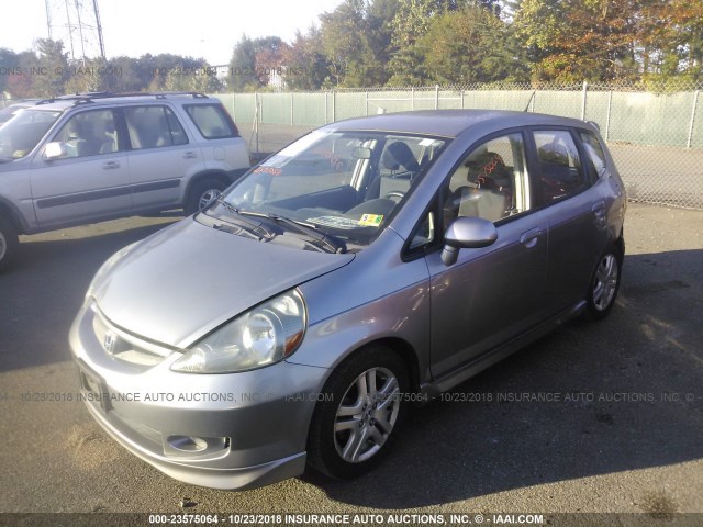 JHMGD38647S016518 - 2007 HONDA FIT S 银色 照片 2